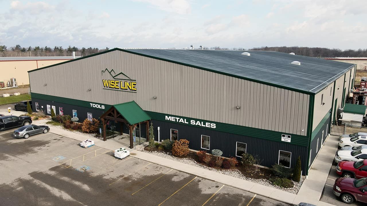Wise Line Metal Sales building in Tillsonburg, Ontario